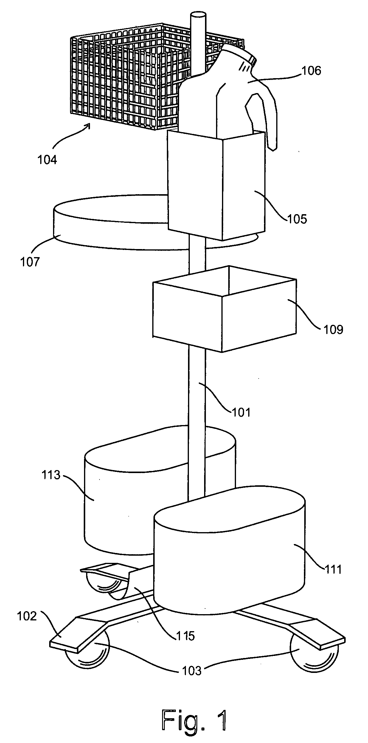 Portable bedside toileting storage system