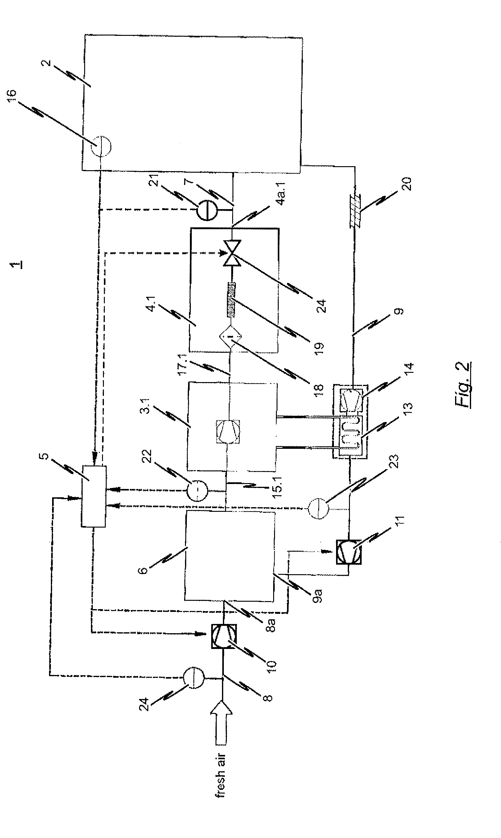 Inerting method for preventing and/or extinguishing fire as well as inerting system to realize the method