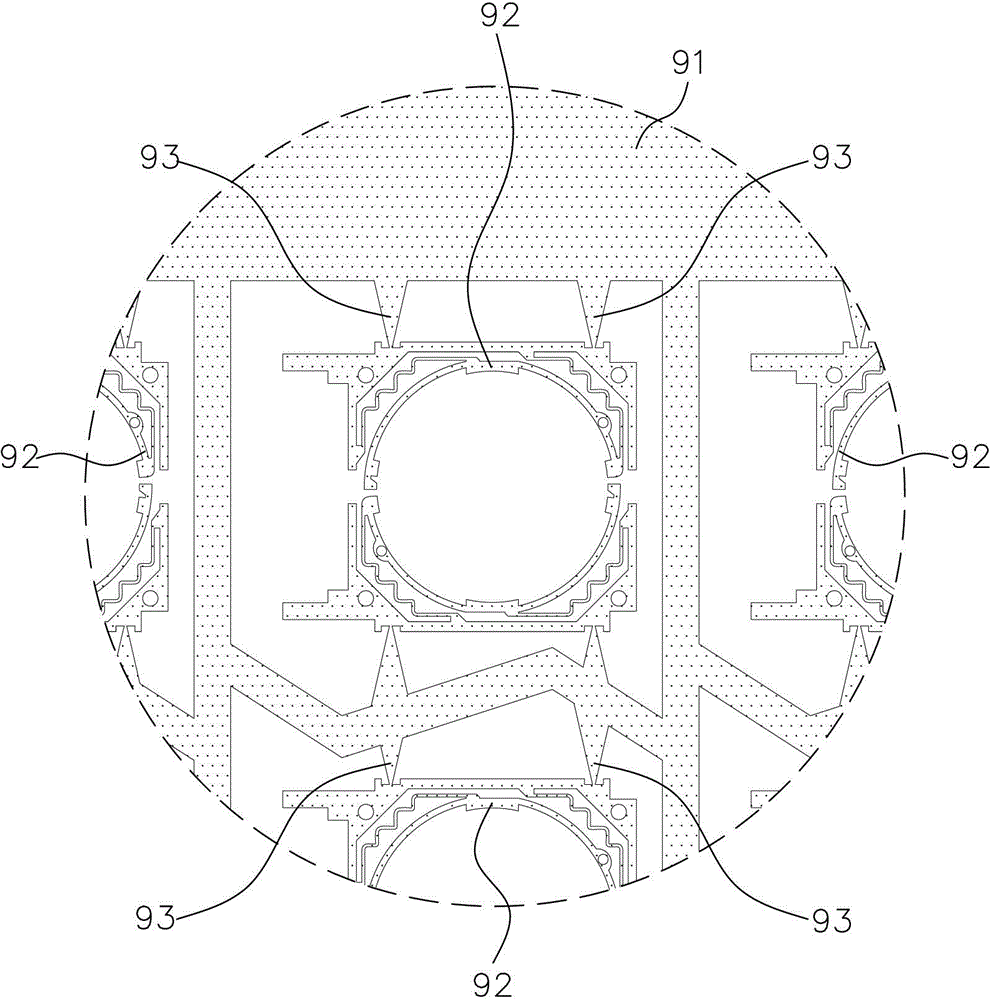 Connecting-point-free metal sheet etching method and metal element group manufactured with same