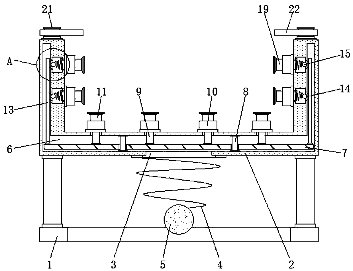 Auxiliary device for ensuring safe demolding of mold stripping of concrete product