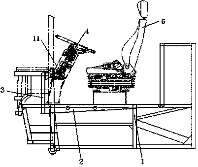 Anti-collision steering column bracket structure