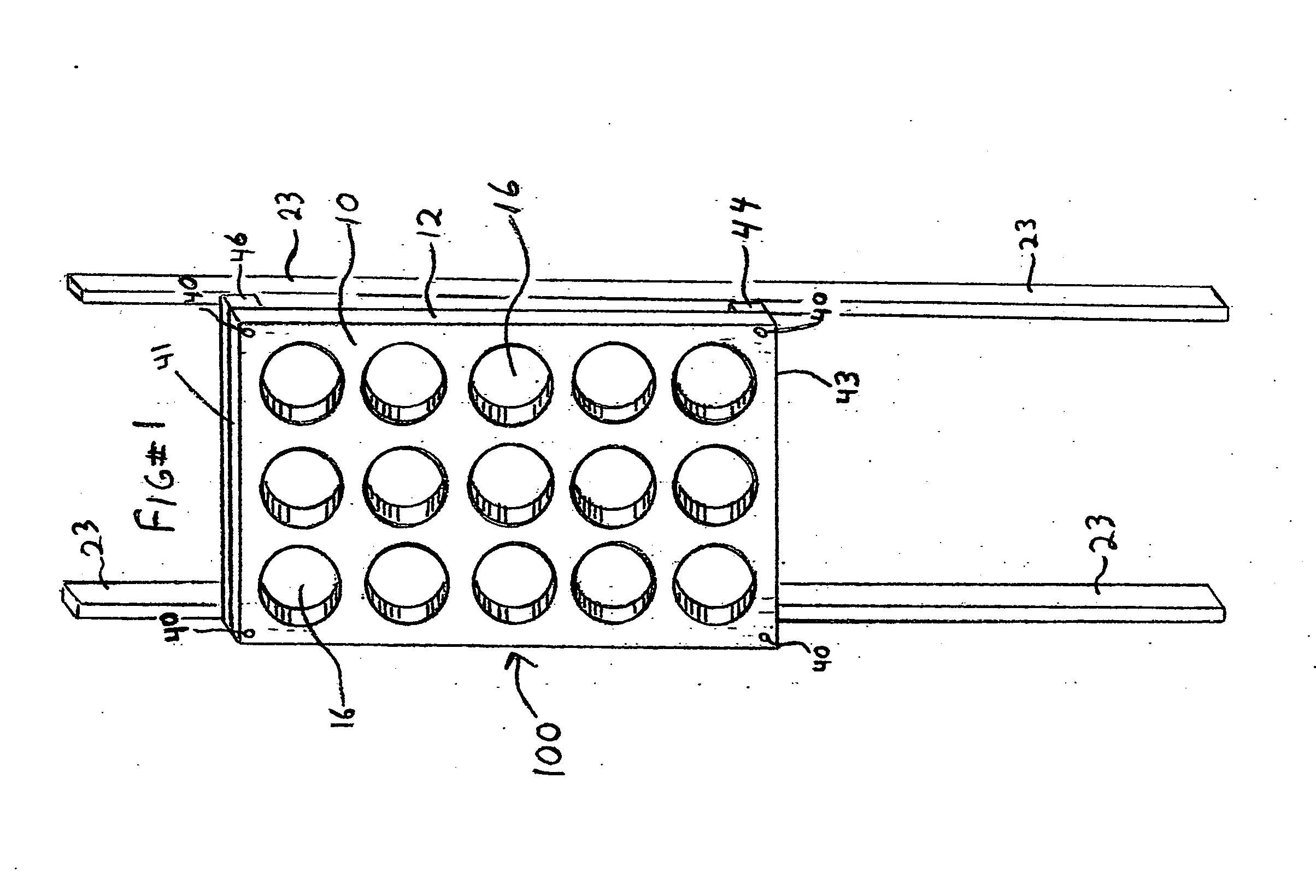 Wall rack for cylindrical containers