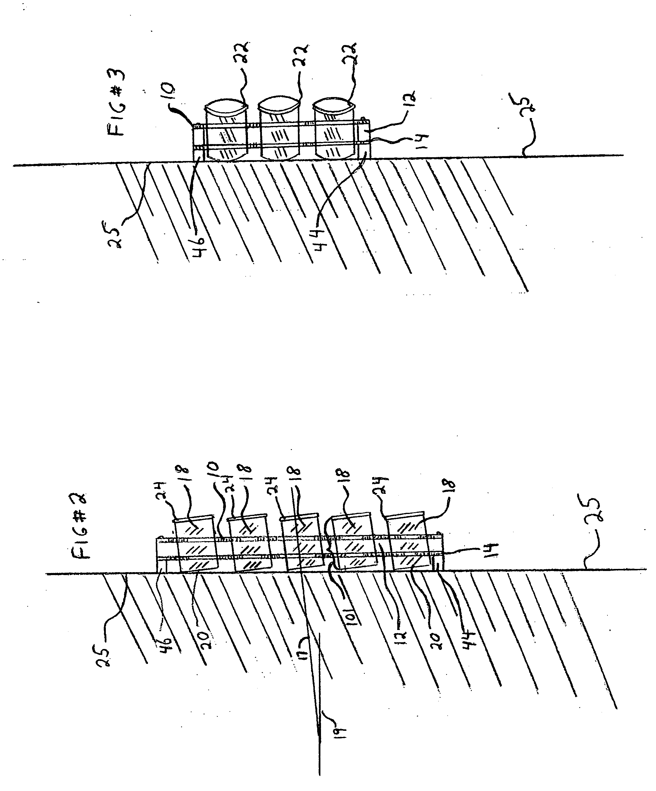 Wall rack for cylindrical containers