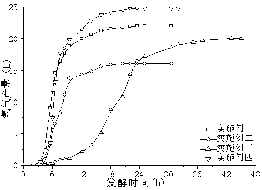 Method for producing hydrogen by compounding facultative hydrogenogen with anaerobic bacteria