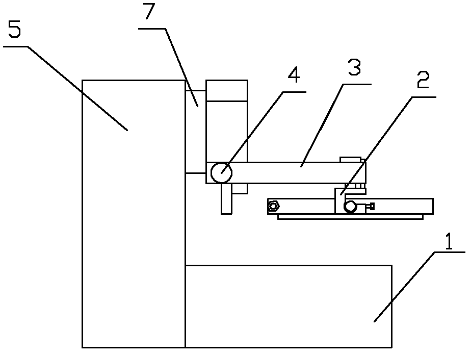 Auxiliary up-and-down feeding mechanism of surface-grinding machine