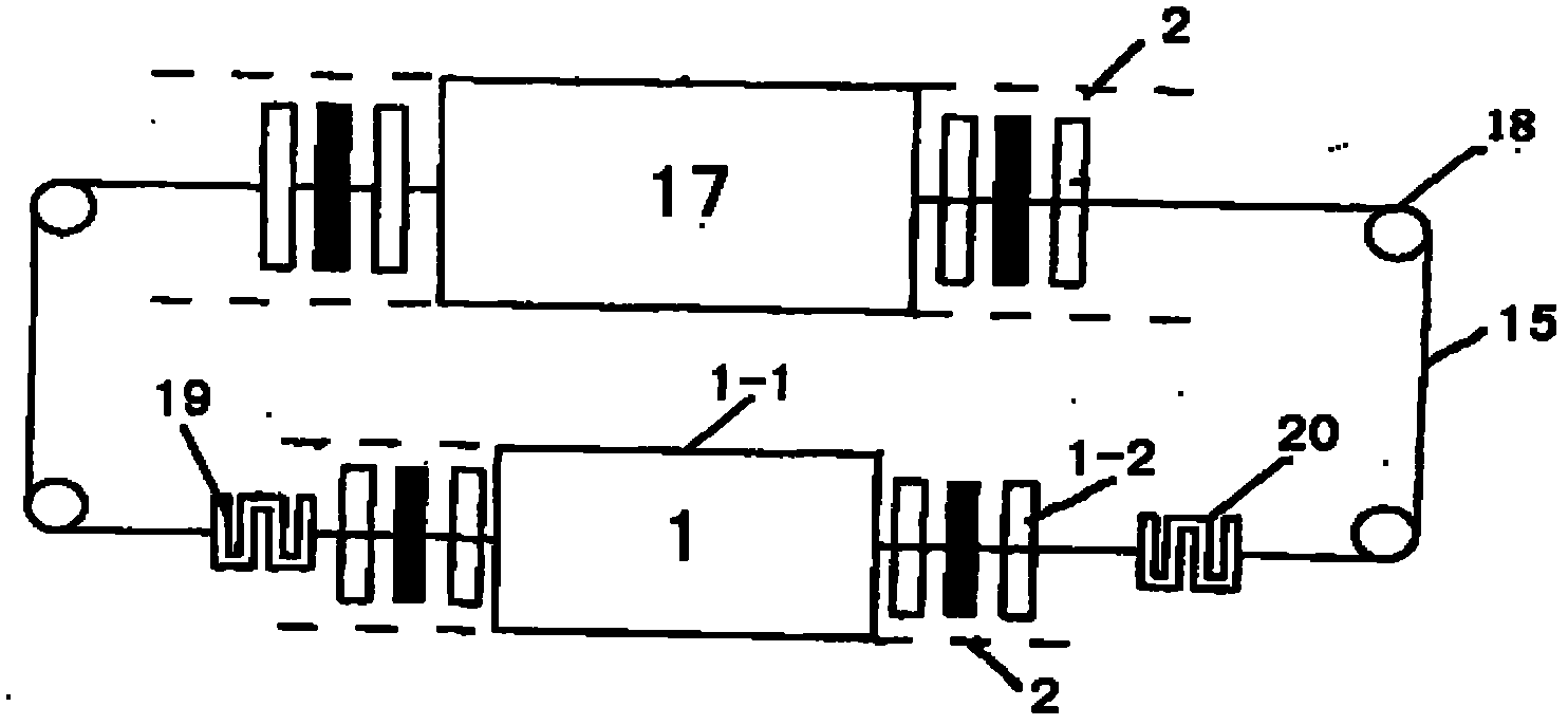 Comprehensive test device for linear motor motion system