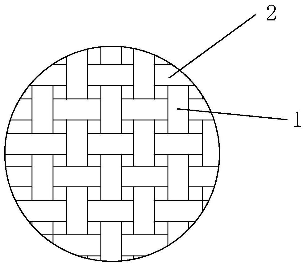 Fabric with relatively high air permeability and production process