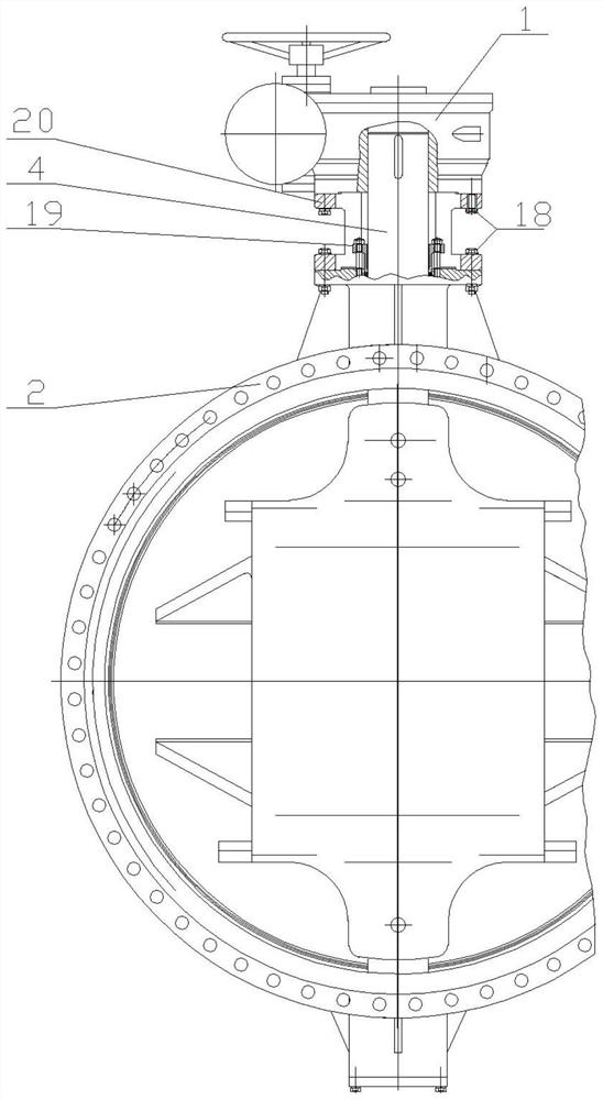 Valve shaft sealing structure and butterfly valve comprising same