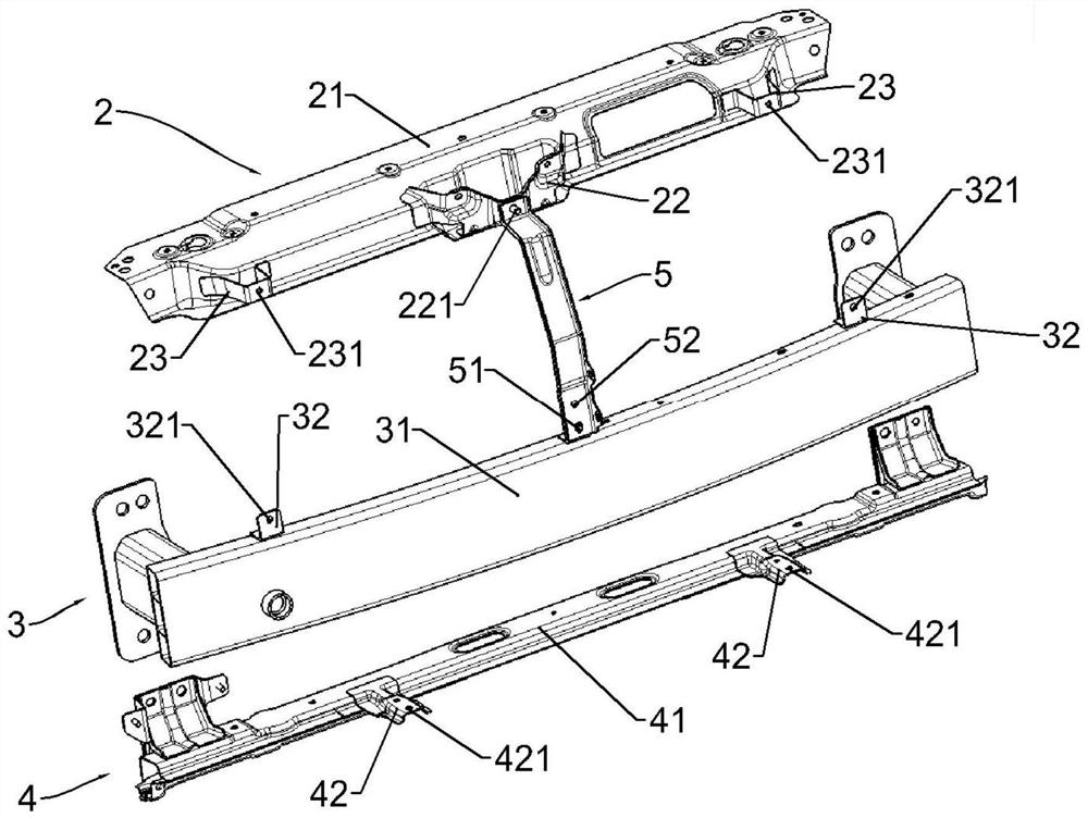 Active air-inlet grille mounting structure