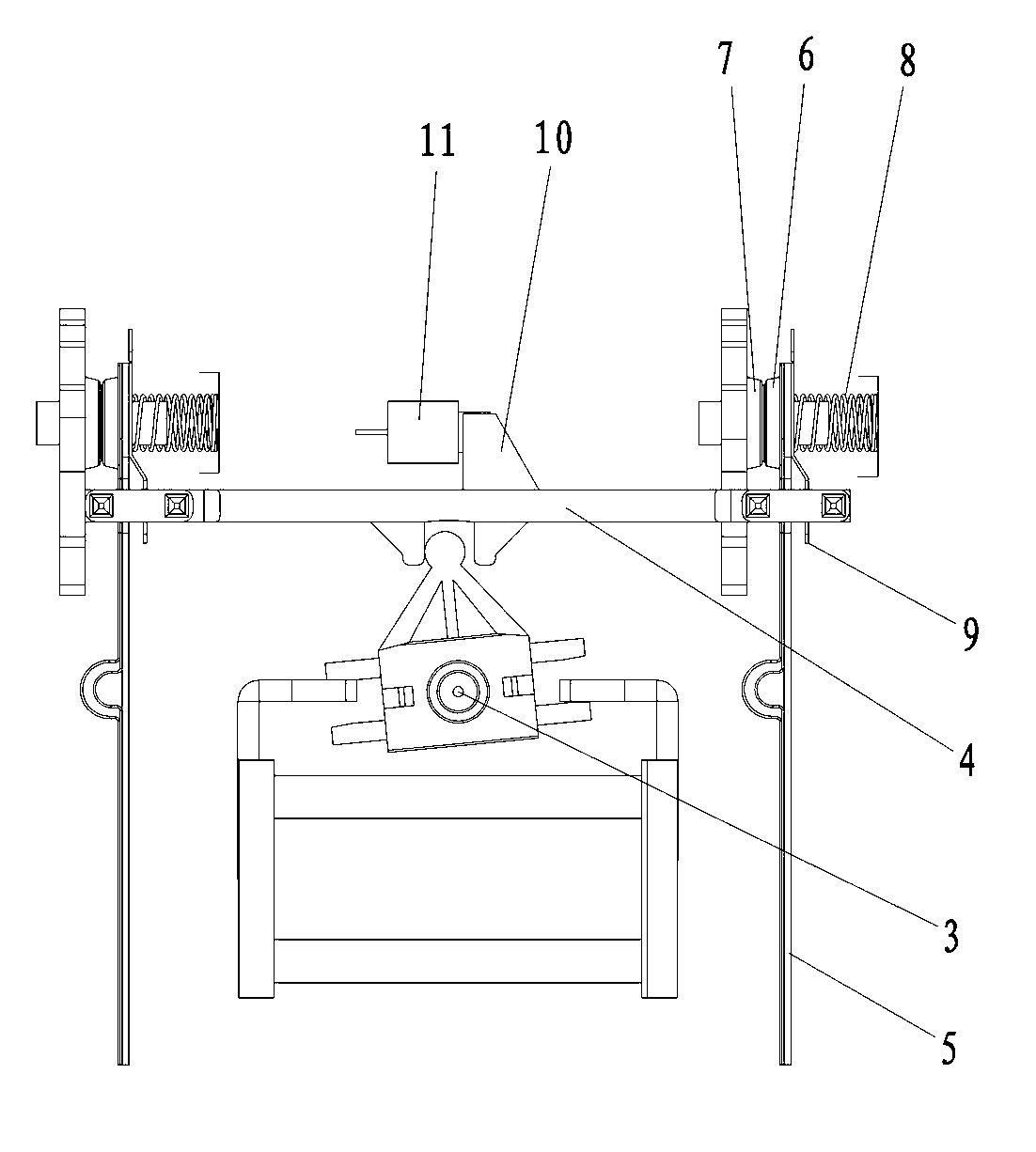 Three-closing-force magnetic latching relay capable of monitoring opening and closing states of movable and static contacts