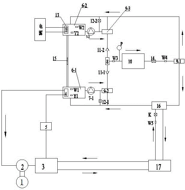 Test device for verifying the cooling and heating cycle performance of engine radiators