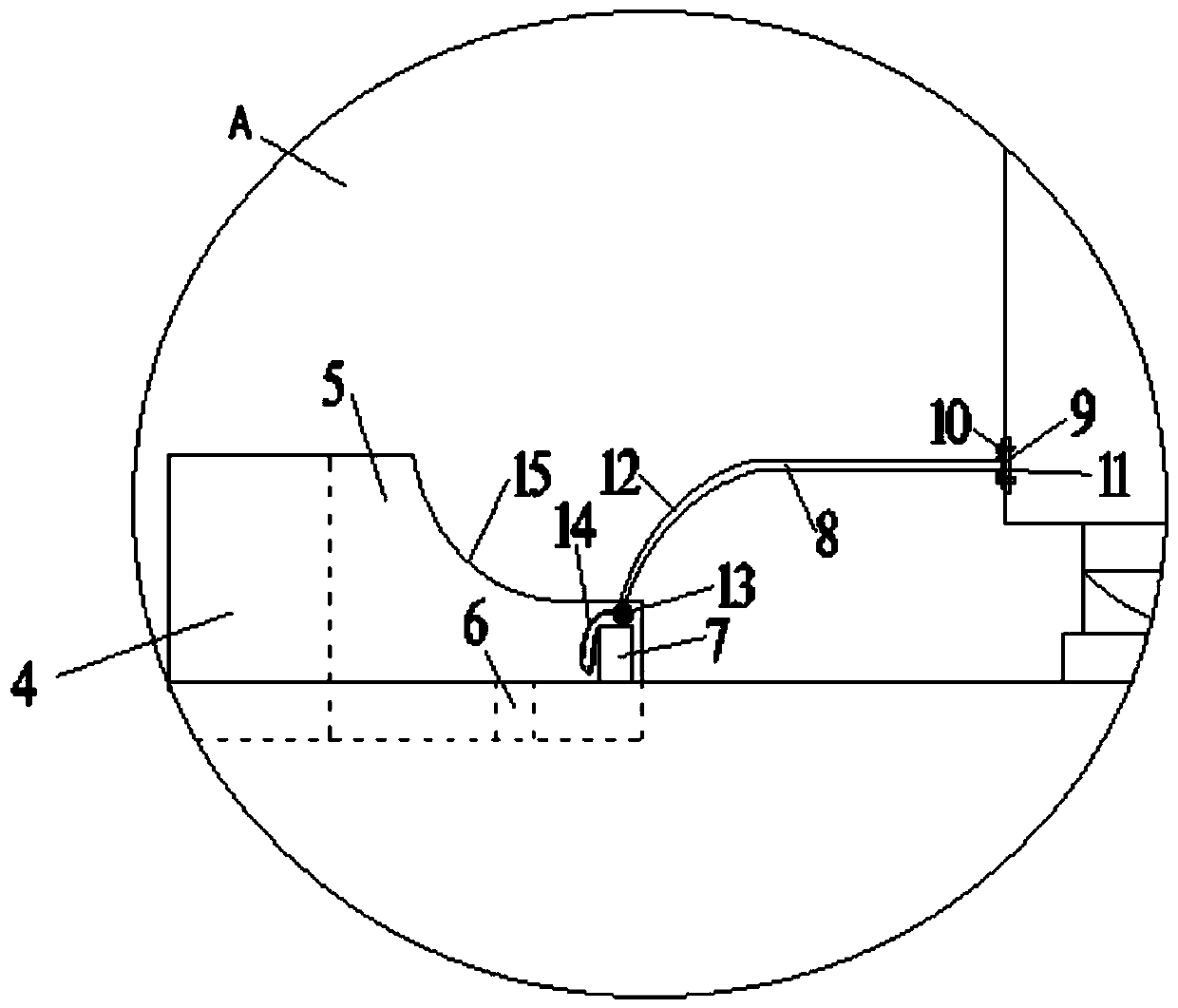 Rail guide type bridge anti-seismic stop block device