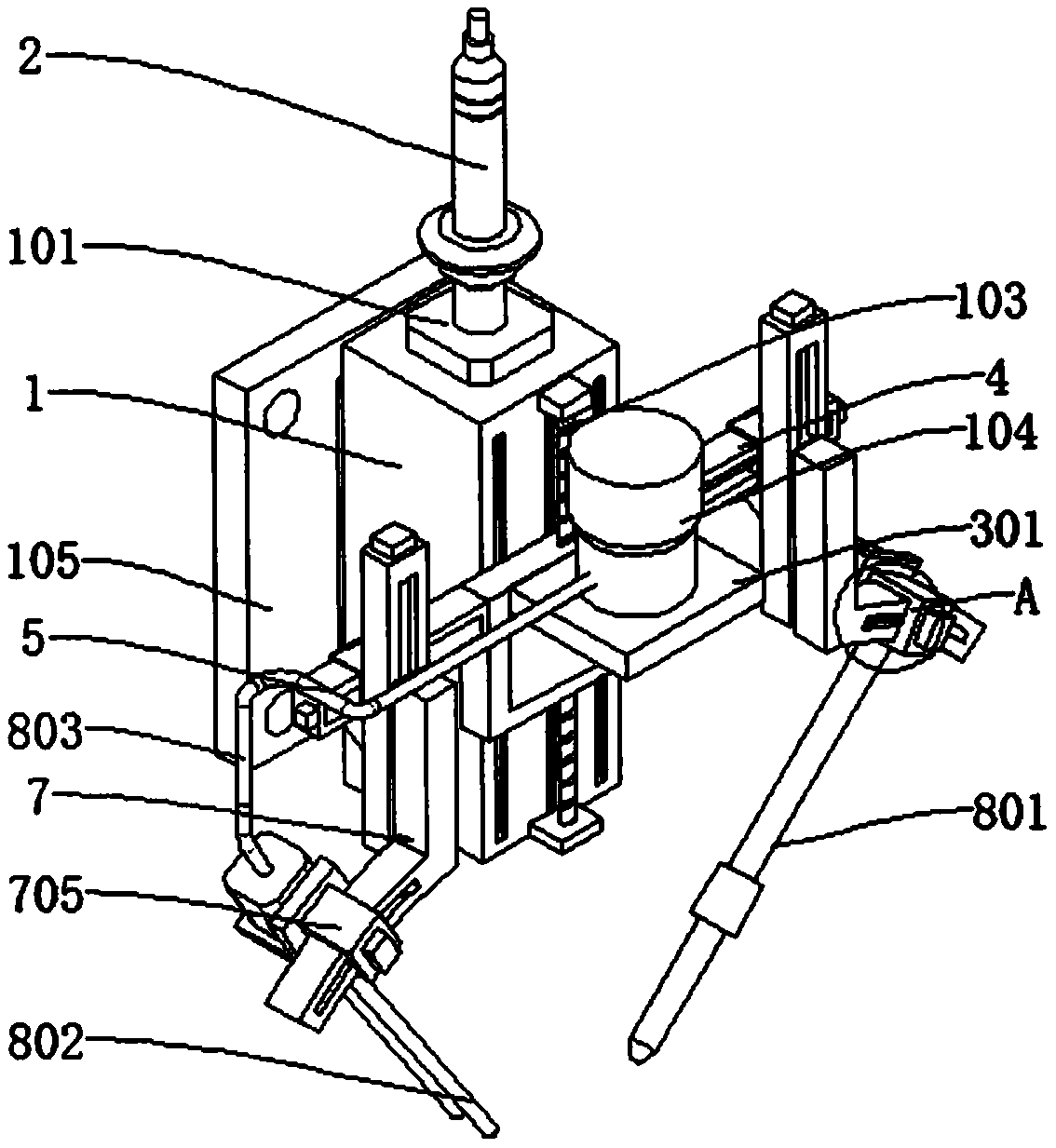 Double-laser welding integrated welding head