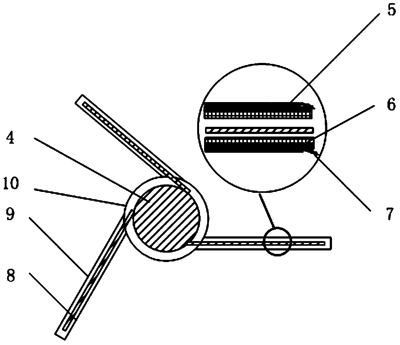 Indirect thermal control device for high resolution optical remote sensor precision temperature control