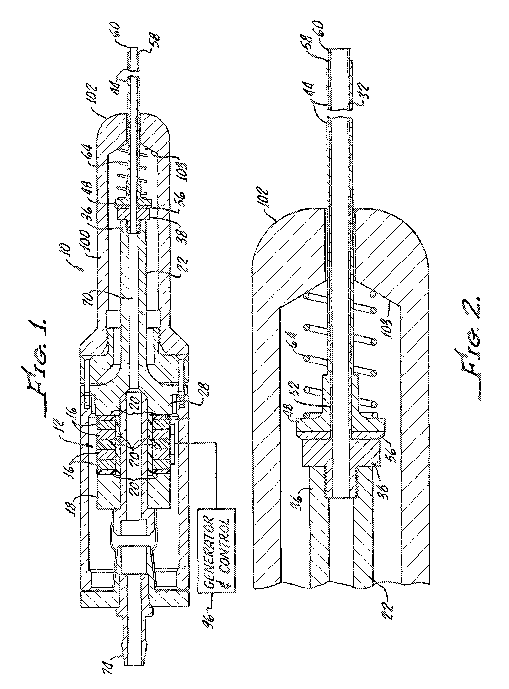 Dual probe with floating inner probe