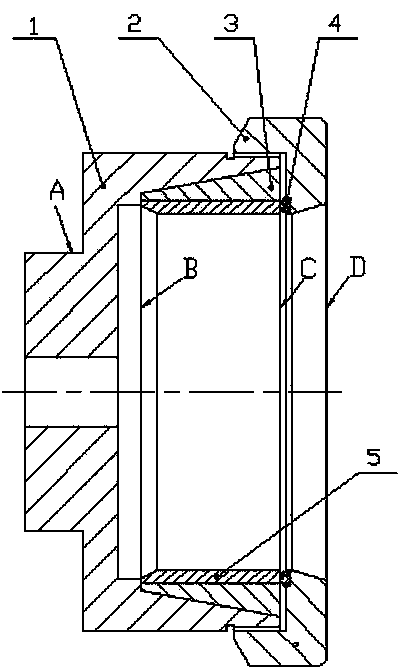 Thin-wall sleeve inner hole finish machining clamp and inner hole machining method