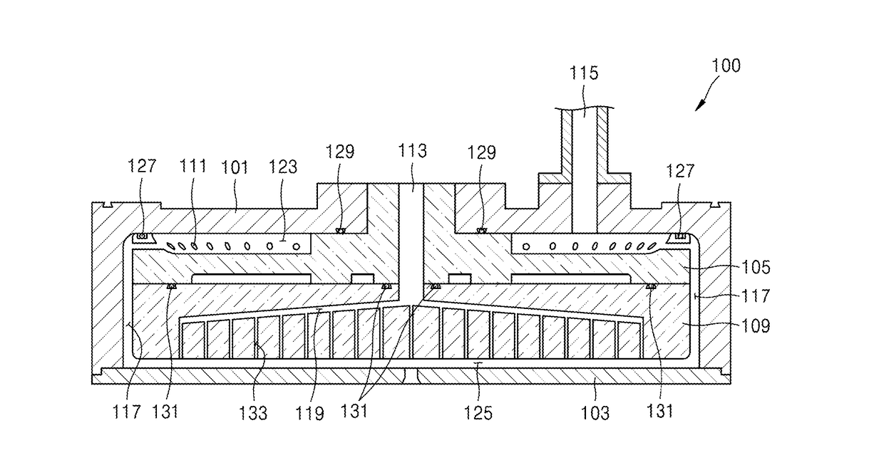 Substrate supporting plate, thin film deposition apparatus including the same, and thin film deposition method