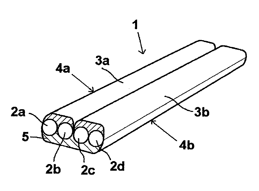 Optical fiber structure and method of manufacturing same