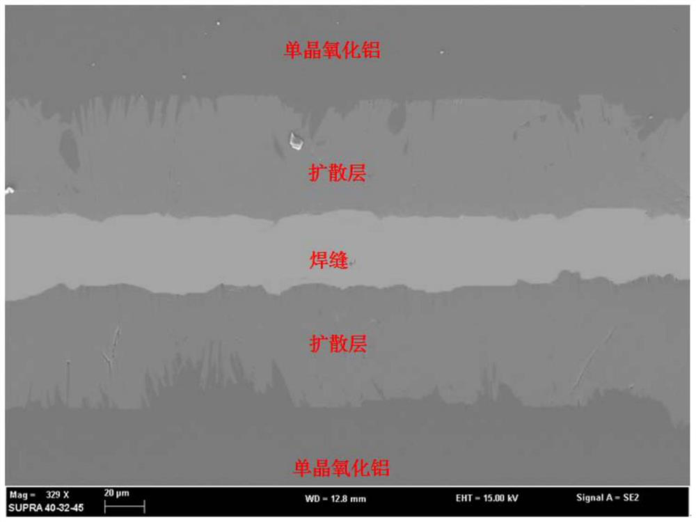 Instant liquid phase connection method of alumina ceramics