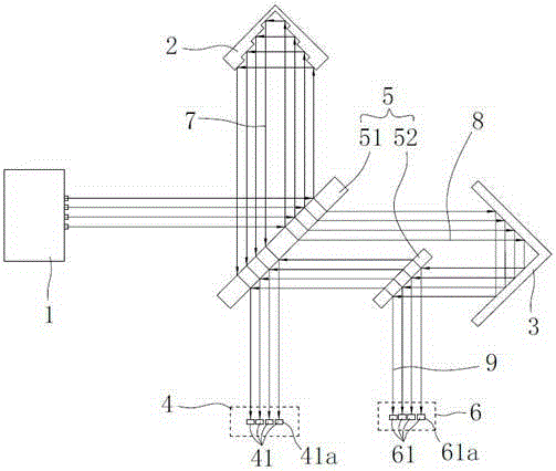 Contrast-type anti-interference stepped corner reflector laser interferometer, calibration method and measurement method