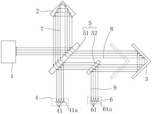 Contrast-type anti-interference stepped corner reflector laser interferometer, calibration method and measurement method