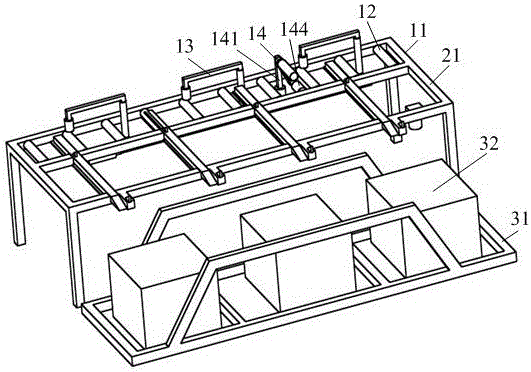 Automatic unloading and framing machine for aluminum materials