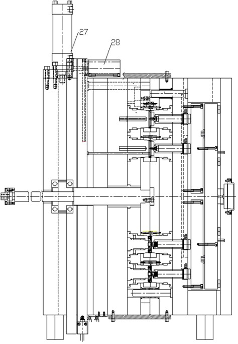 Double-color hot runner die and using method thereof