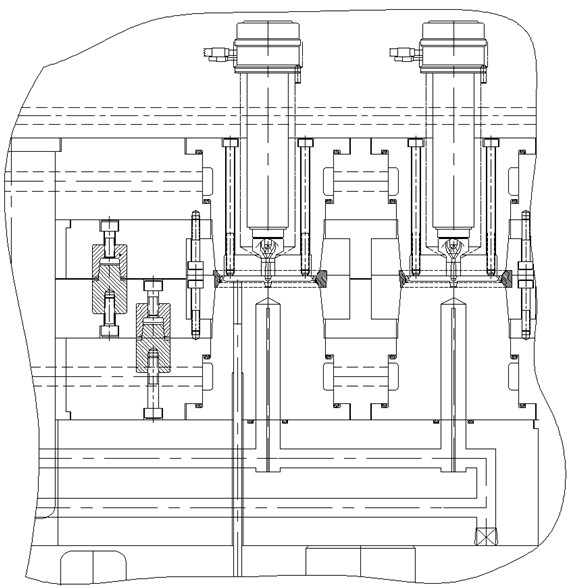 Double-color hot runner die and using method thereof