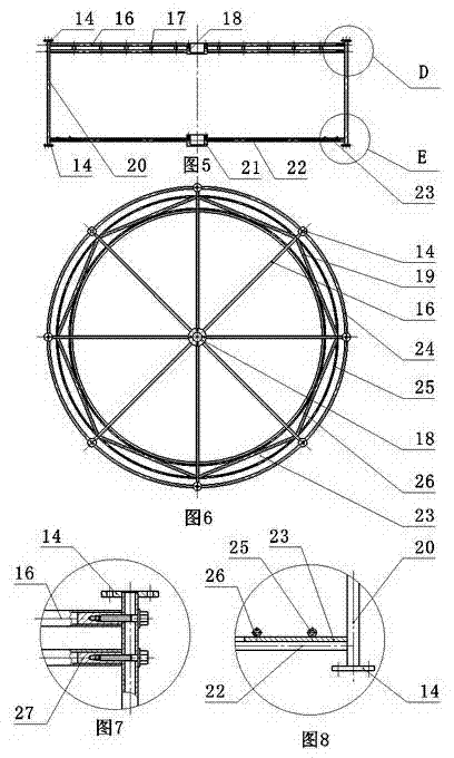 Large-wind sail vertical rotation type wind power generation tower