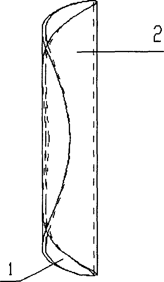 Unfoldable reflecting mirror body based on double-curvature negative poisson ratio honeycomb structure