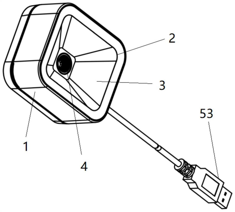 Desktop bar code reading device for mobile payment