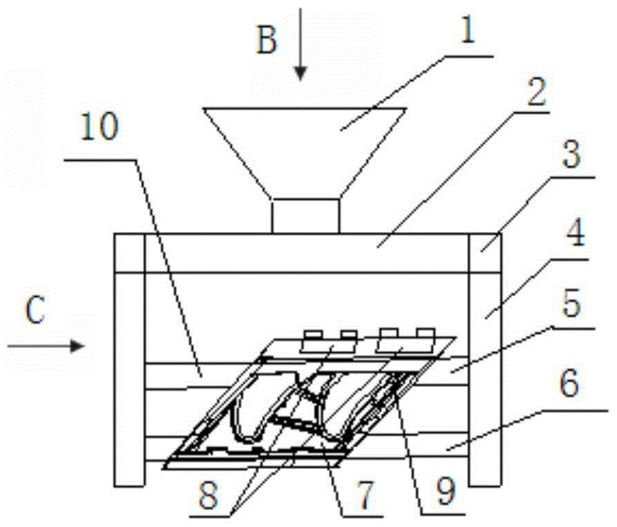 A gating system for preventing ceramic core fracture