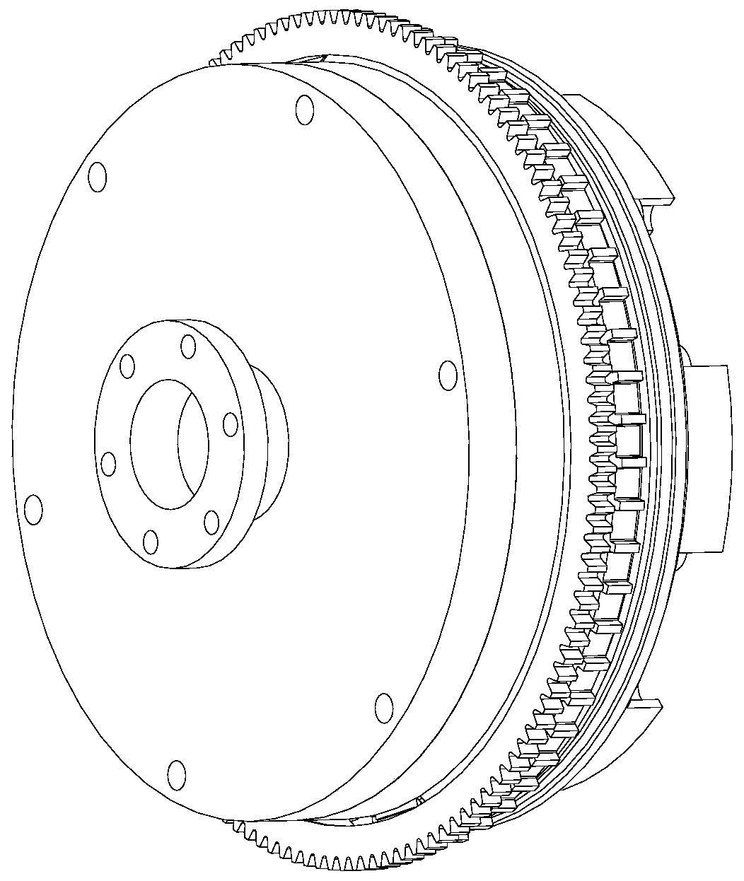 A composite adjustable transmission system torsional vibration damping device with particle damping and electromagnetic damping