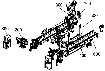 Integral welding workstation and vehicle production line