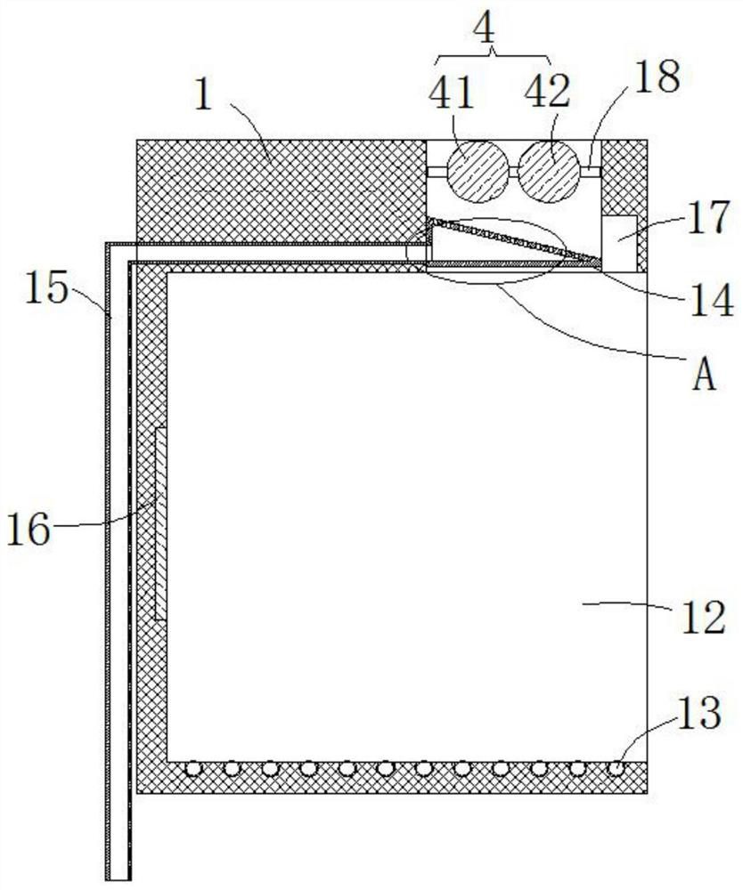 Environmental-friendly outdoor dry and wet separated garbage can