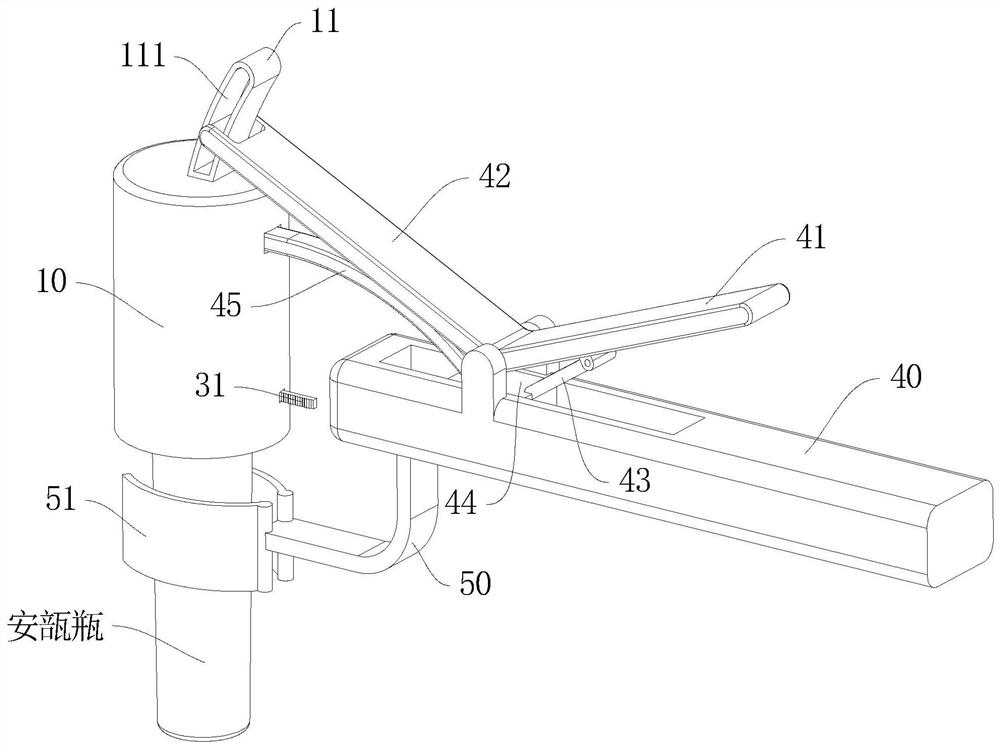 Device for removing bottle opening of ampule bottle for department of pediatrics