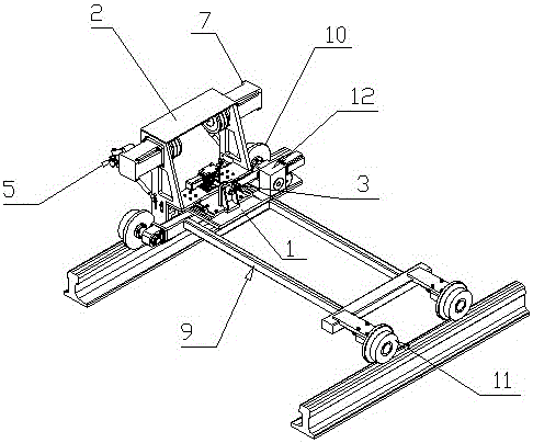 Railway turnout repair device and rail burr repair method