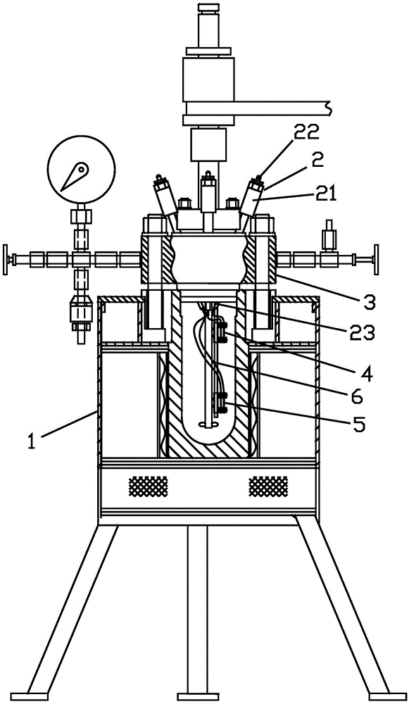 Detection device for thermal reaction coke formation of heavy oil and online detection method using the device