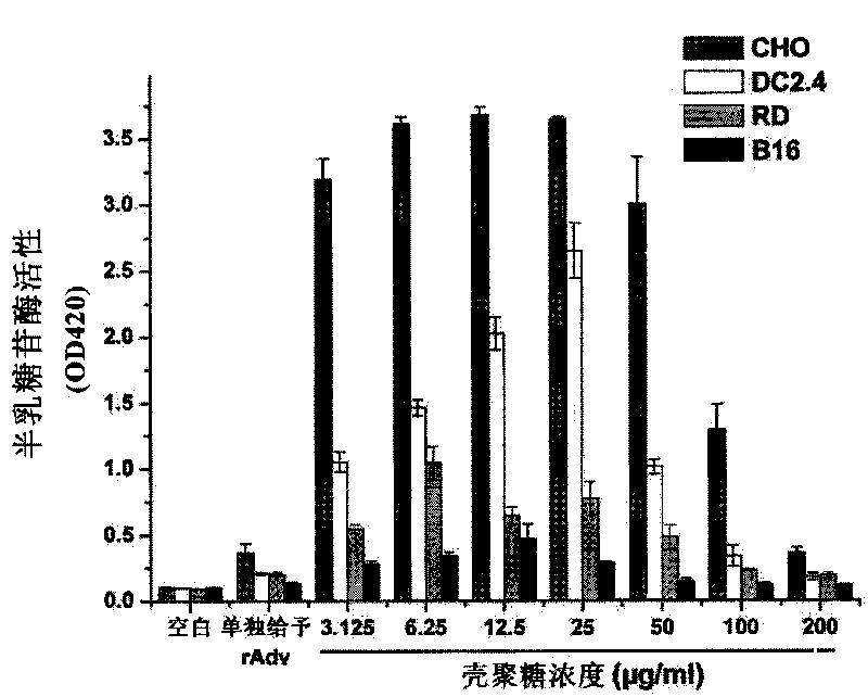 Solution of chitosan, preparation method thereof and using method thereof