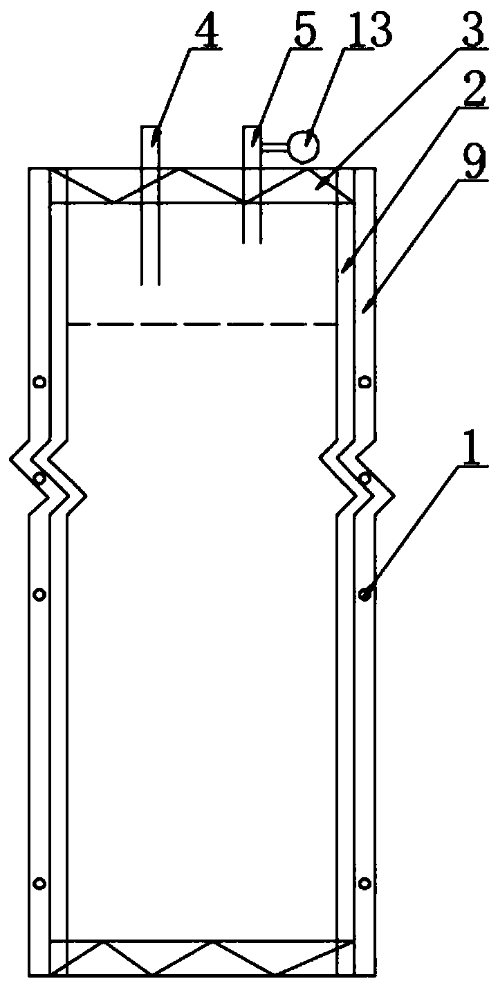 A formwork support method for construction joints between double walls