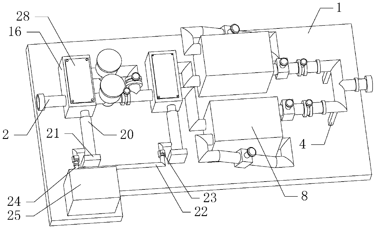 CNG uninterrupted pressure regulating heat exchange device