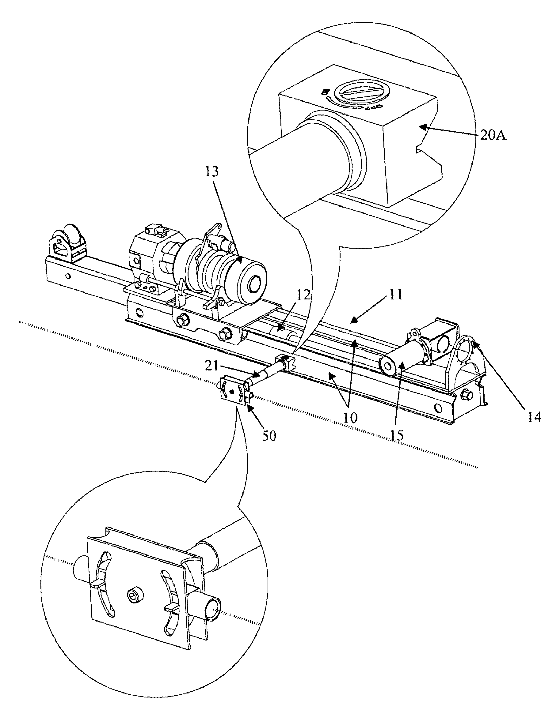 Laser alignment device for use with a drill rig