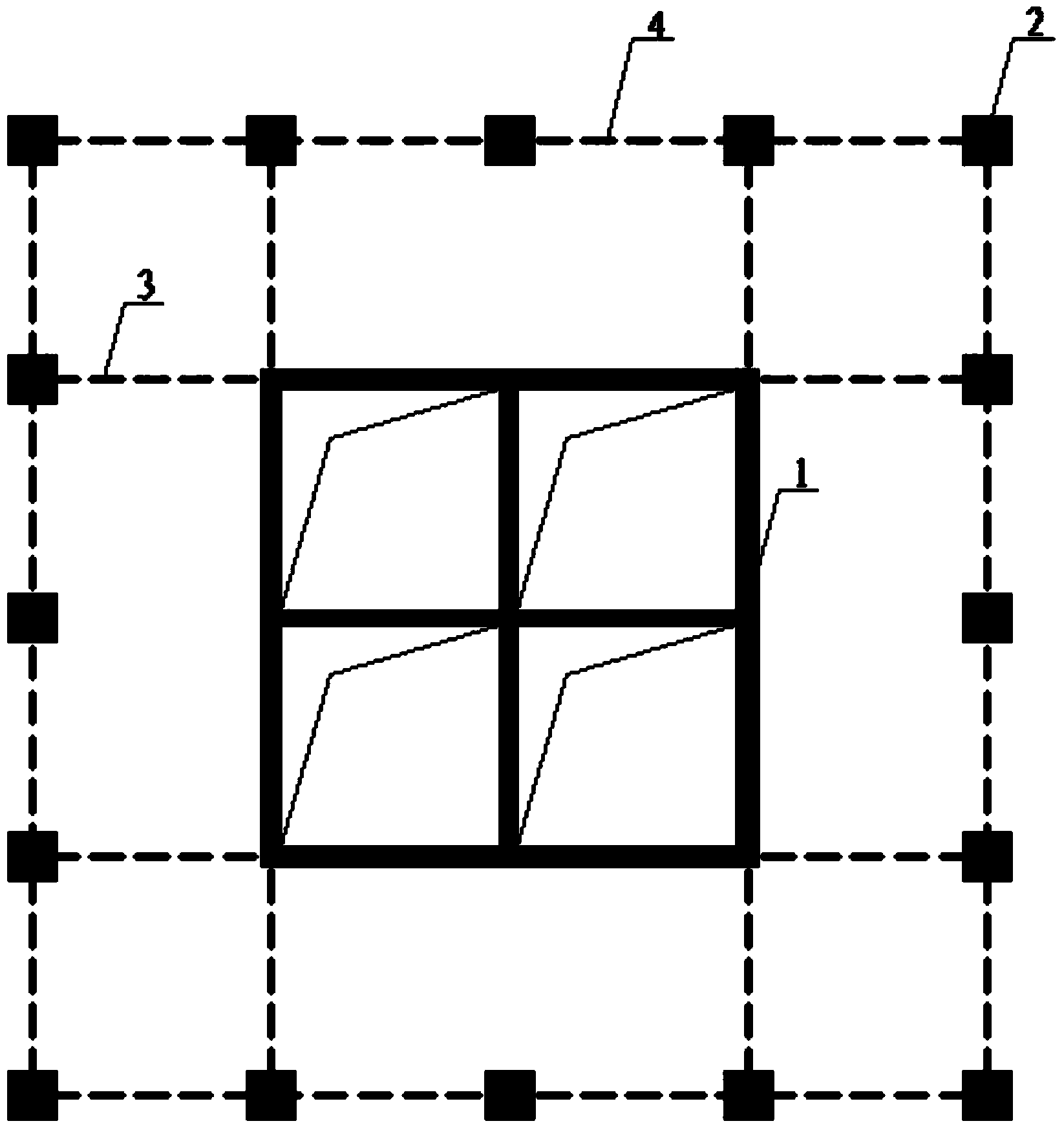 Combined type high-rise structure energy dissipation and shock absorption enhancement layer