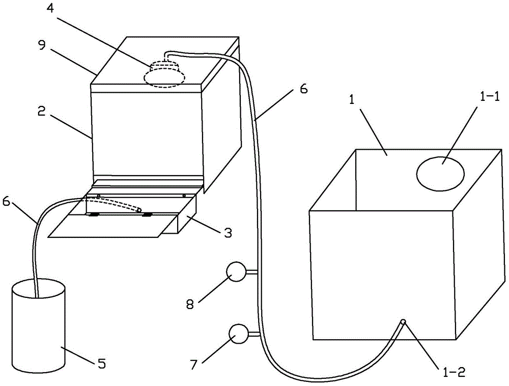 A portable artificial rainfall simulation device