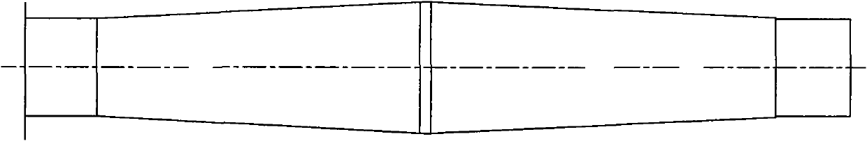 Process for forging rear axle shaft flange of automobile