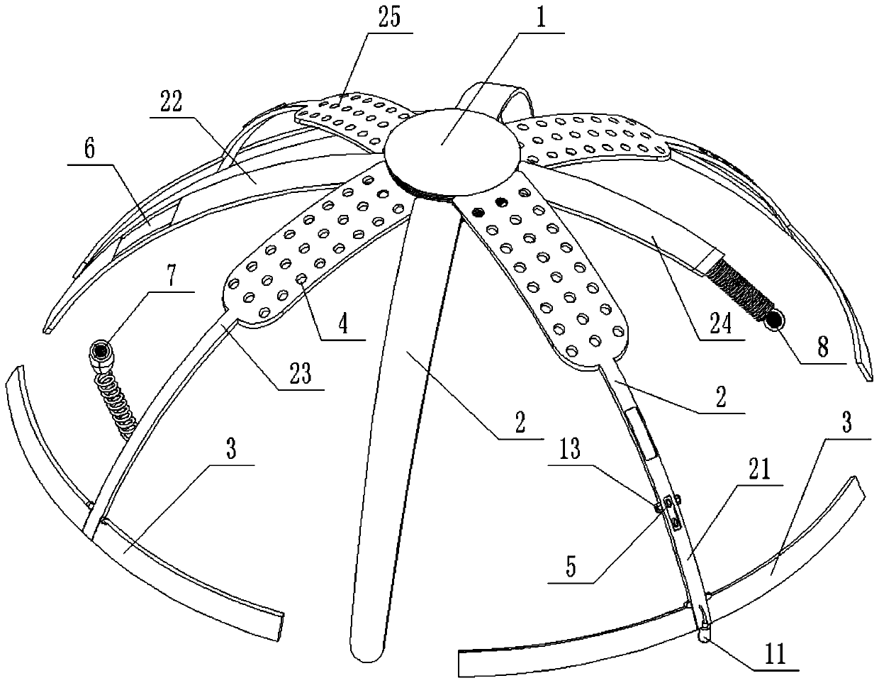 Folding helmet