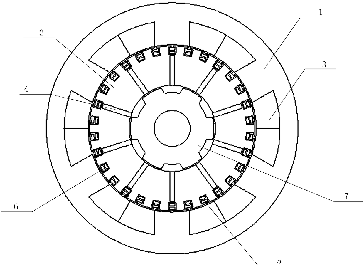 Dual-stator asynchronous starting cursor motor