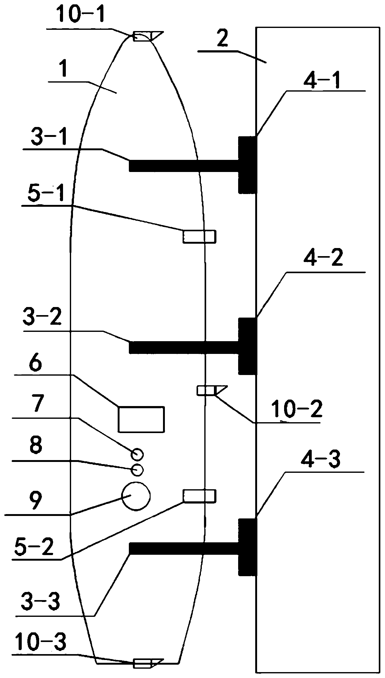 Unmanned vessel full-automatic berthing system and method