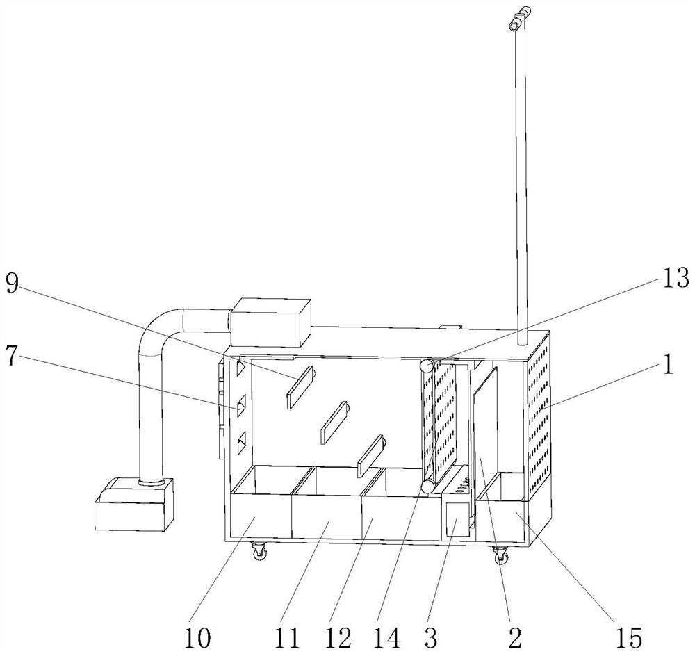 Intelligent intensive care unit medical waste automatic sweeper