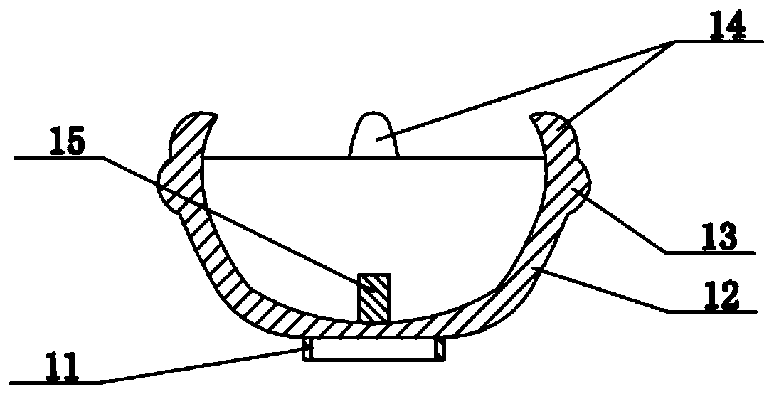 Enamel jewel ornament decorating part and preparation method thereof